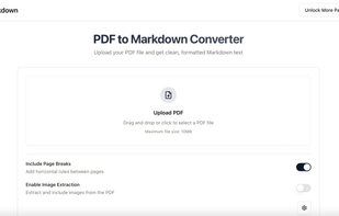 PDF to Markdown screenshot 1