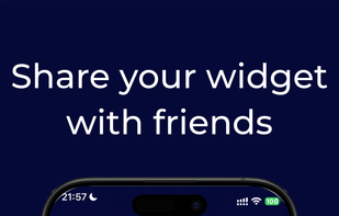 Share your widget with friends