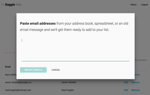 Bulk upload new members