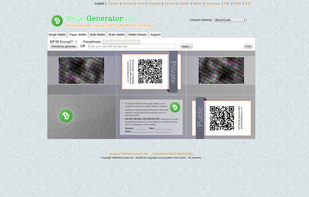 WalletGenerator.net screenshot 2