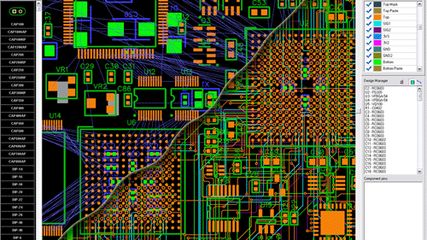 Routing 8-layer PCB (4 signal layers) with integrated Shape-Based Autorouter.