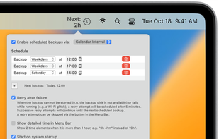 Time Machine Schedule screenshot 1