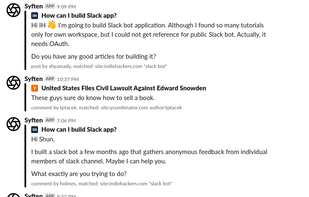 Slack bot.