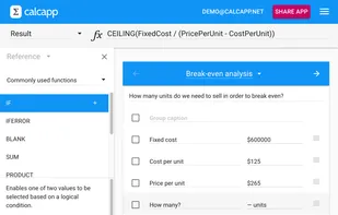 Calcapp screenshot 1