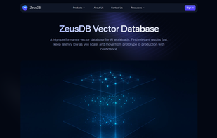 ZeusDB screenshot 1