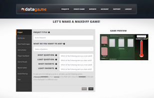 Datagame screenshot 1