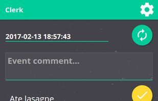 Clerk tracker screenshot 1