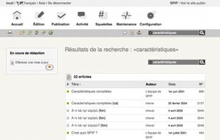 SPIP screenshot 2
