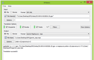 GPSBabel screenshot 2
