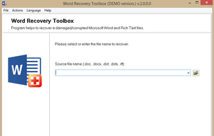 Recovery Toolbox for Word screenshot 1