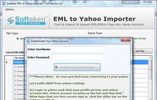 Softaken EML to Yahoo Importer screenshot 1