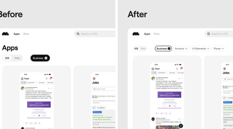 New Mobbin update adds layered filters and sticky tabs image