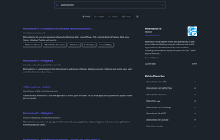 Waterfox Private Search screenshot 1