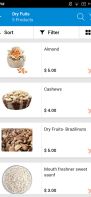 Elite Grocery App - Product listing page