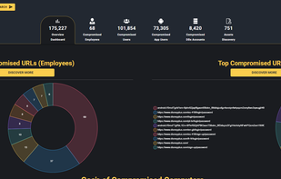 This is the overview page of the results for disney.com indicating the company has compromised employees & clients