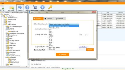 Software Imperial OST to PST Converter screenshot 1