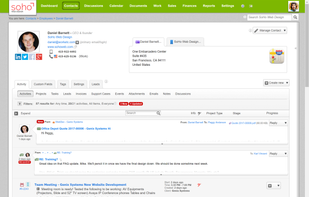 View all contact history from the contact record.