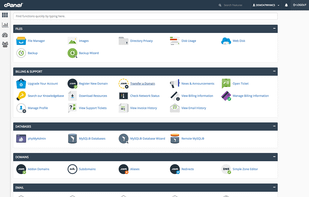 Direct links to billing and support resources inside of cPanel for a seamless customer experience