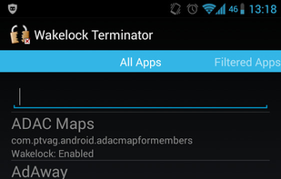 Wakelock Terminator screenshot 1
