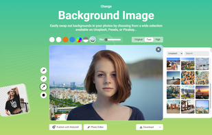 Edit or change background of your photos...