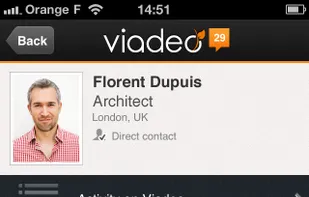 Viadeo screenshot 1