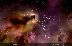 Space - Stars & Clouds 3D Wallpaper screenshot 1