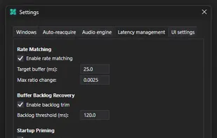 Latency auto-management