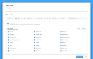Create a Shopify exporter