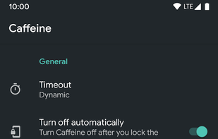 Caffeine for Android screenshot 1