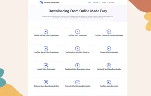 Experience seamless video downloads from major platforms like YouTube, Facebook, Reddit, Twitter, TikTok, Instagram, and Pinterest at smoothdownloader.com.