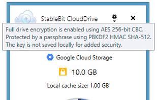 StableBit CloudDrive screenshot 1