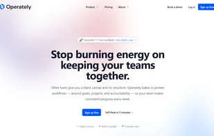 Operately screenshot 1