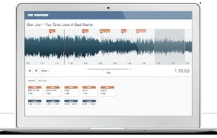 Transcribing music screenshot