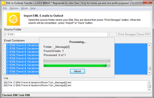 EML to Outlook Transfer screenshot 3