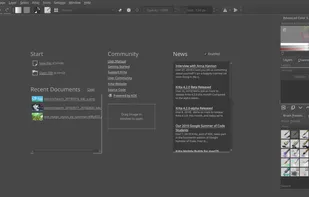 Startup page with news