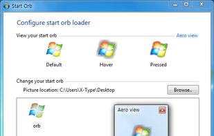 Win7 Start Orb Loader screenshot 1