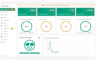 Recurpay dashboard