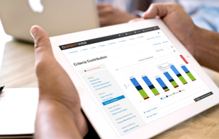 D-Sight Web Analysis on tablet