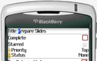 The task view screen gives you the details of your task. TaskJot supports most fields used in Toodledo online.