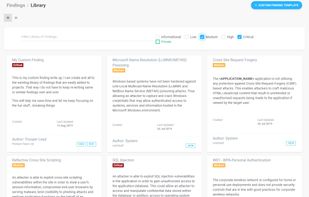 Attach one or multiple methodologies and/or tasks to projects to ensure testers never miss a beat. Create your own custom methodologies and task lists and help the less experienced pentesters get up to speed quickly and keep all testing on par!