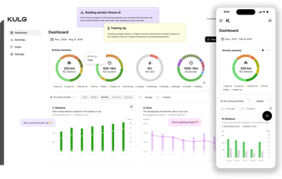KULG's analytics dashboard turns your data into meaningful progress tracking and insights.
