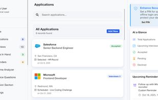Manage job applications