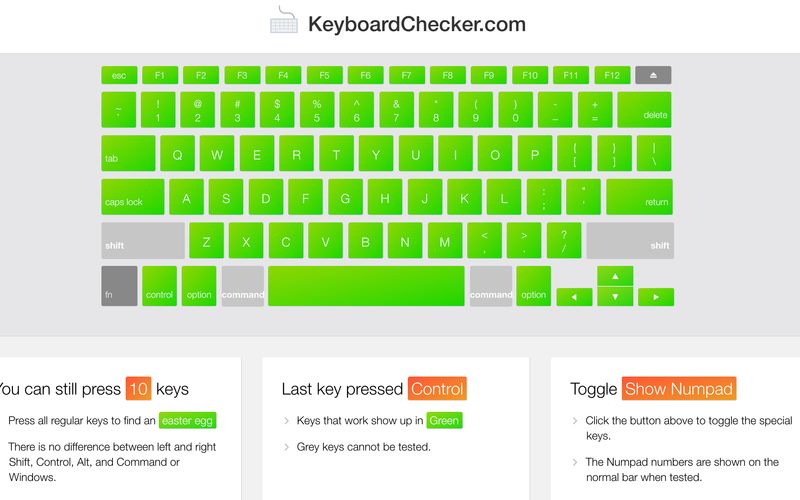 PassMark KeyboardTest FAQ