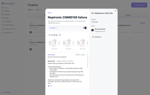 Smart ticketing for engineer