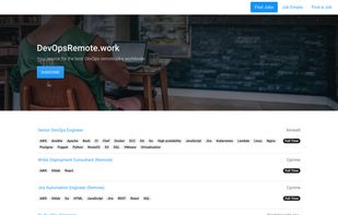 DevOps job listings - front-page