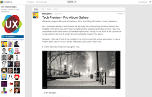 Profile page of the UX Watchdogs forum. Vier theme.