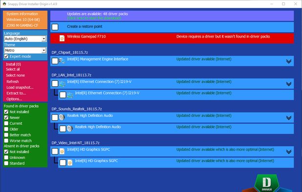 Snappy Driver Installer Origin: Install and update drivers on Windows ...