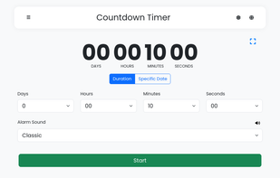 Online Alarm Clock screenshot 2