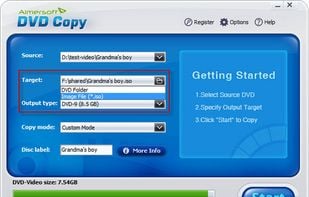Aimersoft DVD Copy screenshot 2