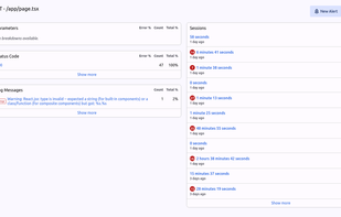 Get a breakdown of all errors happening, so you can quickly find your root cause.